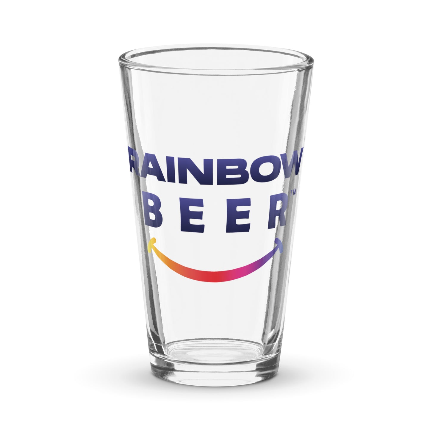rainbow beer glass